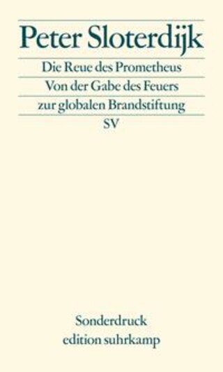Buchcover Die Reue des Prometheus Peter Sloterdijk