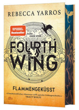 Buchcover Fourth Wing - Flammengeküsst: Deluxe-Ausgabe mit atemberaubendem Farbschnitt. Rebecca Yarros